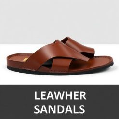 Leather Slide Sandals
